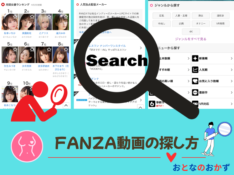 FANZA動画の探し方アイキャッチ画像